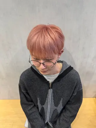 カラー メンズ メンズパーマ/フェ ザーパーマ/古川晴輝のヘアスタイル