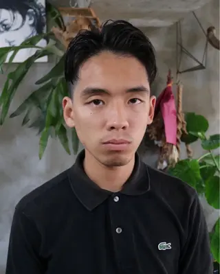 ショート パーマ メンズ 木村陸弥 似合わせ 透明感カラー🌿のヘアスタイル