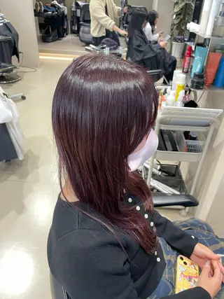 ロング けいせい/横浜/ カラー、パーマ、縮毛のヘアスタイル