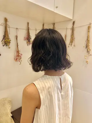 ミディアム パーマ はだゆうき @hadadan08のヘアスタイル