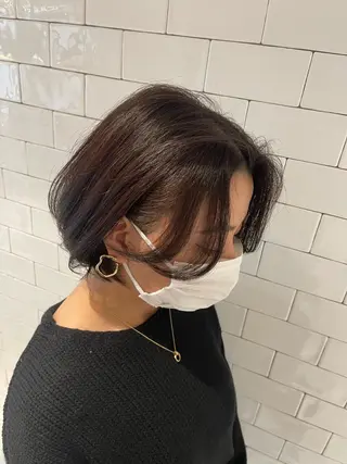 ショート カラー &chaLme   心斎橋所属・emi/髪質改善/ 韓国風/艶カラーのヘアスタイル