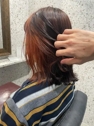 ミディアム カラー lani hair salon所属・SHOTO ハイトー ン/デザインカラーのヘアスタイル