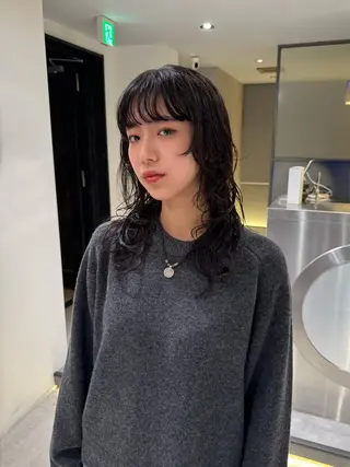 ロング カラー パーマ Qin shaire salon 原宿所属・🌿パーマ/ボブ/ レイヤー/Mikiのヘアスタイル