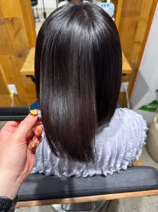 ミディアム カラー 韓国レイヤー/パーマ /艶カラー/Rinのヘアスタイル