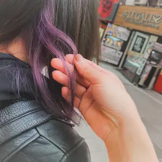 ミディアム カラー ヘアアレンジ メンズ 今村公介 ブリーチ特化、派手髪のヘアスタイル