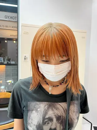 ミディアム カラー タカノ ノゾミのヘアスタイル