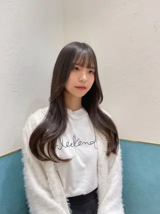 ロング 韓国レイヤー 🧸🤍ちずみのヘアスタイル