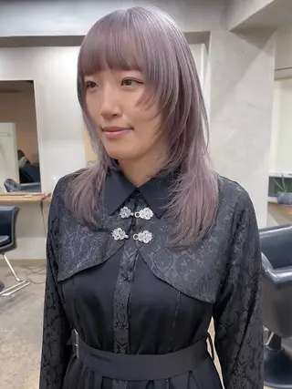 ロング カラー 安部佑哉/ハイトーン /レイヤー/グランジのヘアスタイル