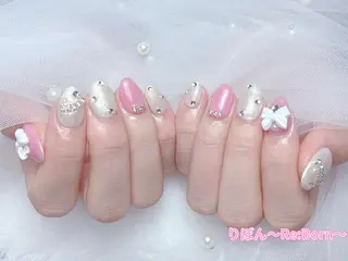 ミディアム りぼん Re:Bonrのネイルデザイン