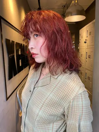 ミディアム MIYU💋💖 〈XENA渋谷本店〉のヘアスタイル
