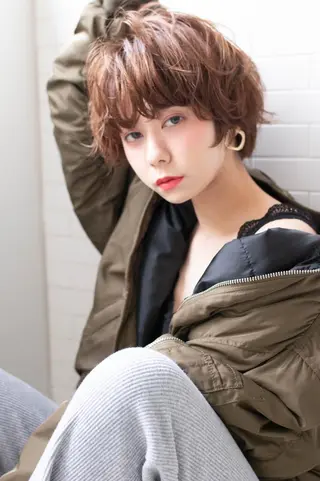 ミディアム パーマ カラー 🎊LUZ🎊_公 式_🩵髪質改善🩵のヘアスタイル