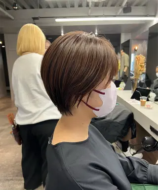 ショート 髪質改善×艶カラー / sayaka🤍のヘアスタイル