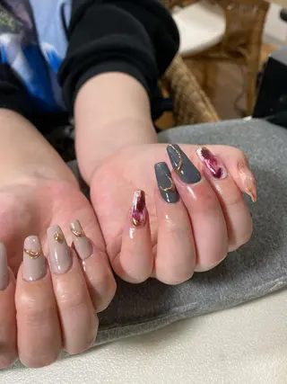 ネイル wooone所属・鶴橋wooone nail.rieのネイルデザイン