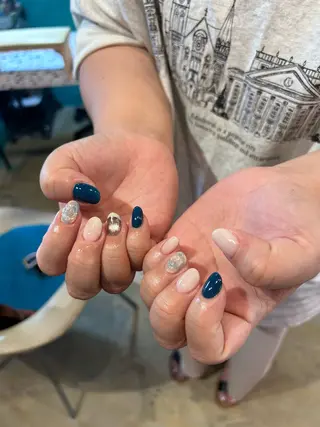 ネイル キラキラオメメ みずなのネイルデザイン