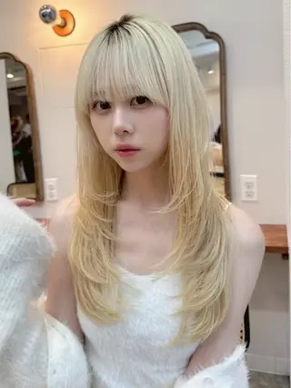 ロング 🎀ゆうな/艶髪/ 透明感カラー🎀のヘアスタイル