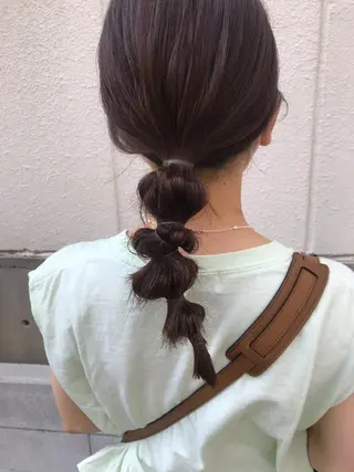 ヘアアレンジ さの あやねのヘアスタイル