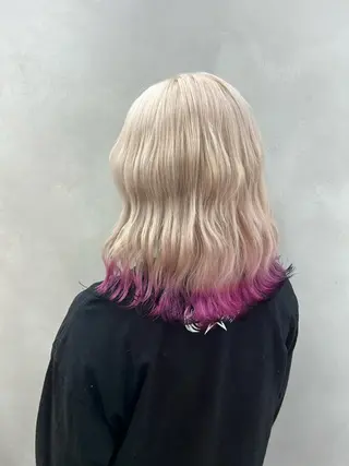 ミディアム カラー 🤍髪質改善➕透明感 カラー🤍川上葵のヘアスタイル