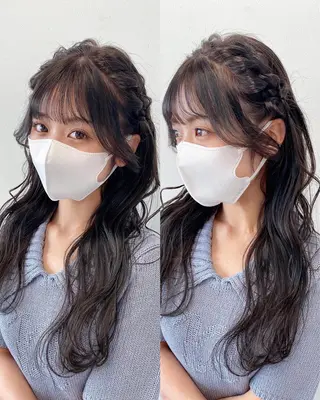 ロング 🫧ブリーチなし 透明感カラーゆん🫧のヘアスタイル