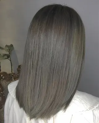 ミディアム カラー パーマ ヘアアレンジ エグチ アキラのヘアスタイル