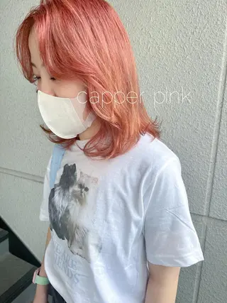 ミディアム カラー カラーパティシエ facce🌼ikoのヘアスタイル