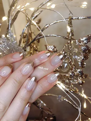 セミロング ネイル 長さ出し専門 nynaのネイルデザイン