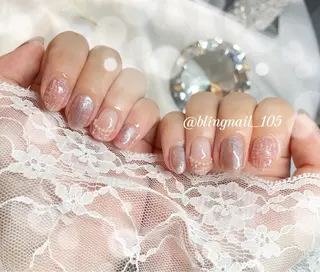 ネイル 23時まで❤︎韓国、 ワンホンネイルのネイルデザイン