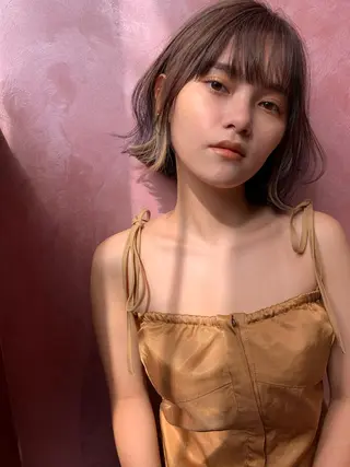 ショート LOREN＋透明感 オリーブhirokoのヘアスタイル