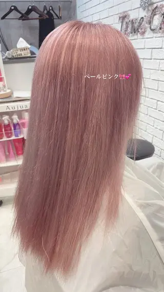 セミロング カラー 🥣ケアブリーチカ ラーTakato🥛のヘアスタイル