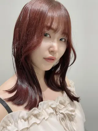 セミロング カラー ヘアアレンジ 韓国ヘア/髪質改善 TAKAHIROのヘアスタイル