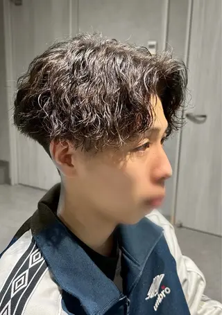 パーマ メンズ 野村 俊太のヘアスタイル