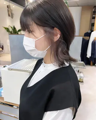 ミディアム カラー レイヤーカット/ ヘッドスパ/ゆうきのヘアスタイル