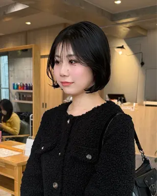 ミディアム ダン/メンズ/ 顔周り×透明感カラーのヘアスタイル