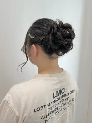 ロング ヘアアレンジ 黒阪 なみのヘアスタイル