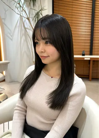 ロング カラー 韓国レイヤー🇰🇷 韓国研修◎渋谷カイトのヘアスタイル