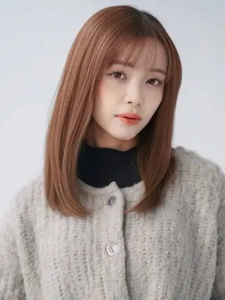 パーマ ミディアム 吉本 敬のヘアスタイル