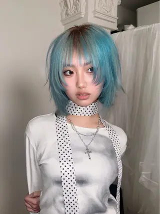 ショート カラー HARUNA/原宿/ デザイン/カットのヘアスタイル