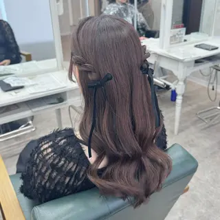 ロング ヘアアレンジ JUNSHIN🦋 ヘアセット／カラーのヘアスタイル