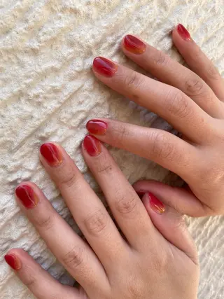 ロング カラー ヘアアレンジ キッズ ネイル マツエク・マツパ アイブロウ 福田 加奈のネイルデザイン