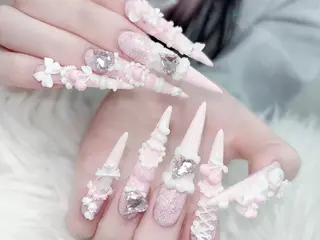 ネイル MoMoA Nail ネイル長さ出し専門店のネイルデザイン