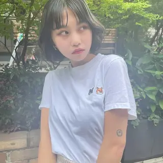 ミディアム ブリーチカラー特化 碇　英朗のヘアスタイル