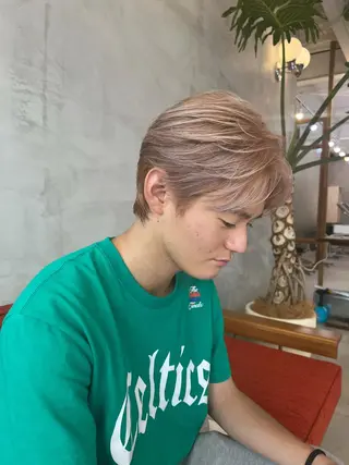 カラー パーマ メンズ スパイキーショート/ メンズヘア/hugeのヘアスタイル