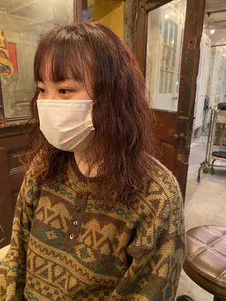 ミディアム パーマ お任せヘア☘️☘️ 及川渚のヘアスタイル