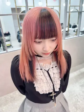 ミディアム カラー ヘアアレンジ yuuto🌈 透明感カラーのヘアスタイル
