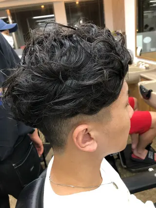 ミディアム パーマ メンズ COIFFURE DOUX(コアフィールドゥ)所属・✂︎men's hair✂︎立石亮のヘアスタイル