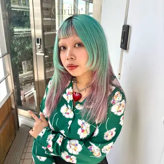 ロング もにか🌞原宿/渋谷 🌝ブリーチカラーのヘアスタイル