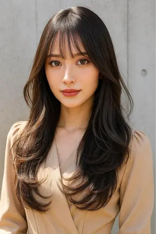 ロング カラー パーマ さく/髪質改善× 縮毛矯正/町田のヘアスタイル