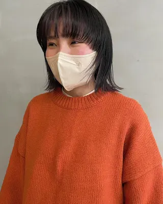 ミディアム カラー wewe: momoeのヘアスタイル