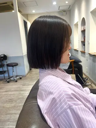 ショート 上品な暖色/丸みボブ Chie🪷のヘアスタイル