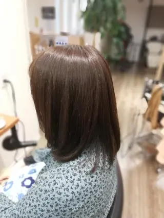 セミロング カラー 北林 弘展のヘアスタイル