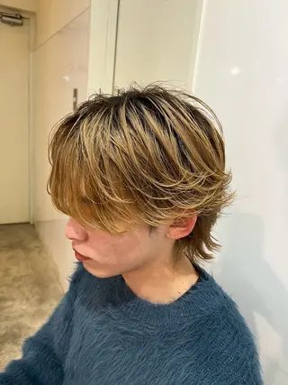 メンズ フェザーパーマ🌙 毛流れ yuzukiのヘアスタイル